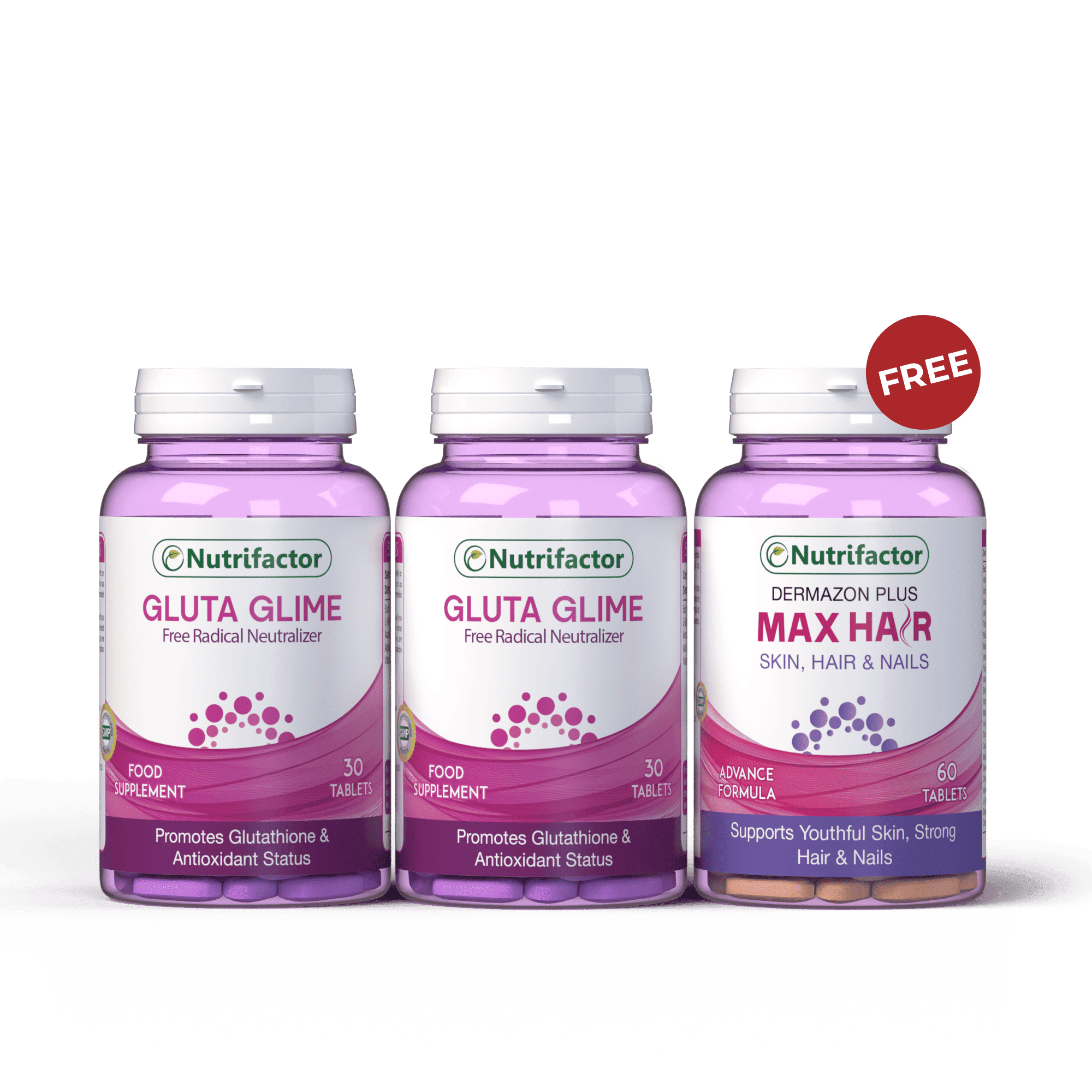 glutathione nutrifactor 2 Gluta Fair + Free Nutra C | Best Price UAE Glow brighter, every day