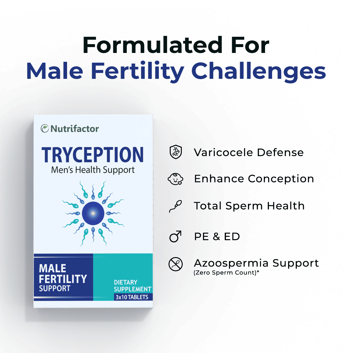 Tryception - Male Fertility Support for Sperm Health – Nutrifactor UAE