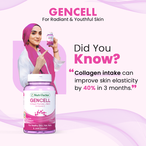 3 Bottles of Gencell offer - Super Collagen Type 1 & 3  With Vitamin C & Biotin