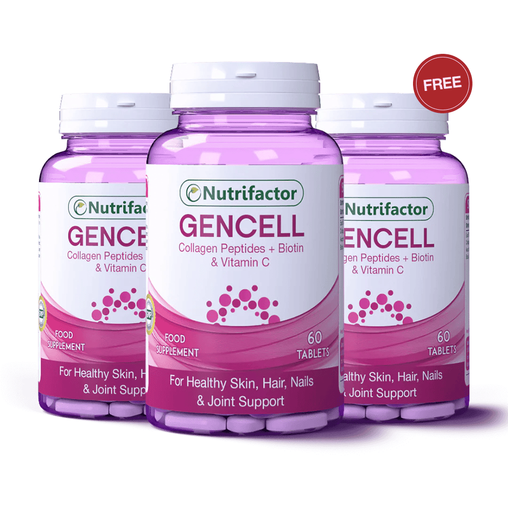3 Bottles of Gencell offer - Super Collagen Type 1 & 3  With Vitamin C & Biotin