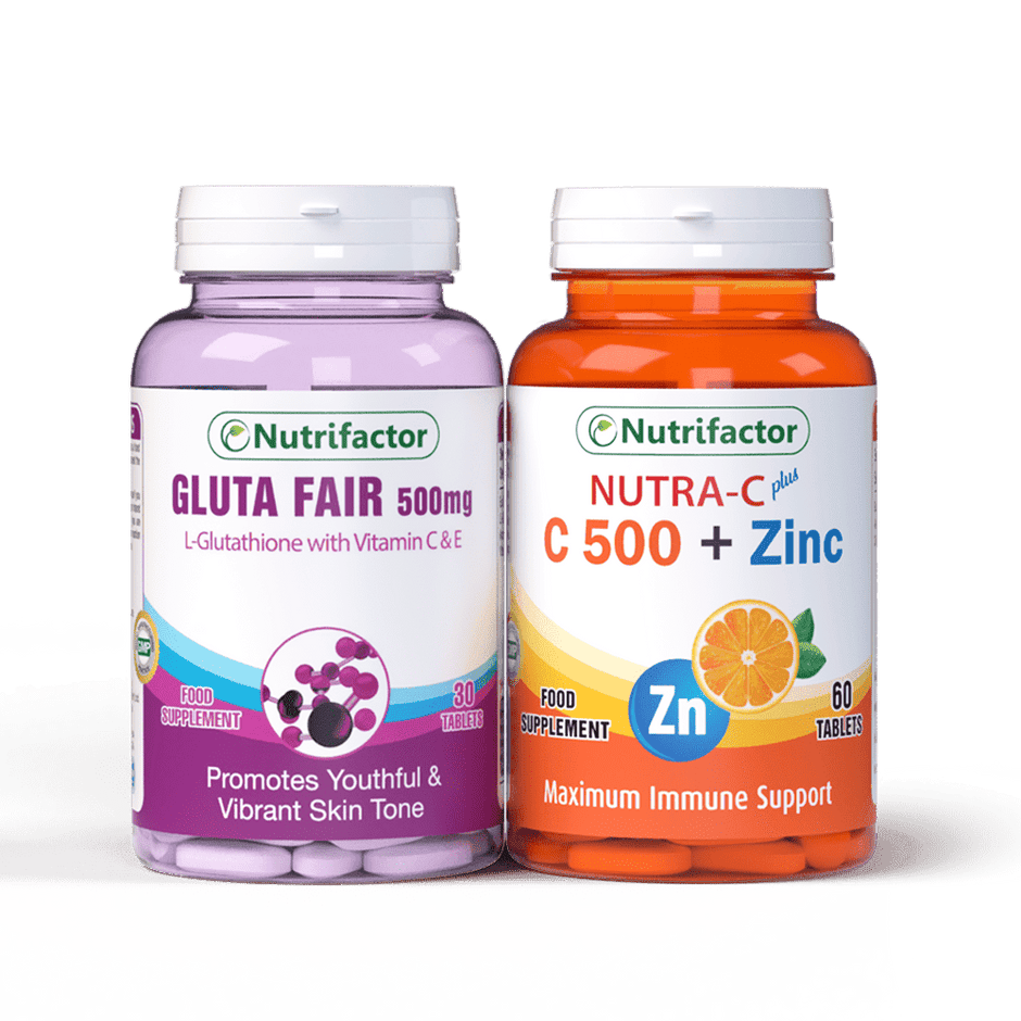 Gluta Fair + Nutra C – Nutrifactor UAE