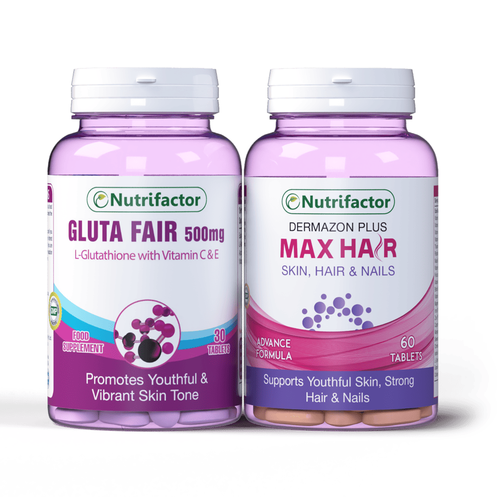 Gluta Fair + Max Hair - Healthy Hair & Skin Combo