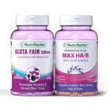 Gluta Fair + Max Hair - Healthy Hair & Skin Combo