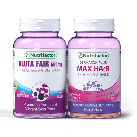 Gluta Fair + Max Hair - Healthy Hair & Skin Combo