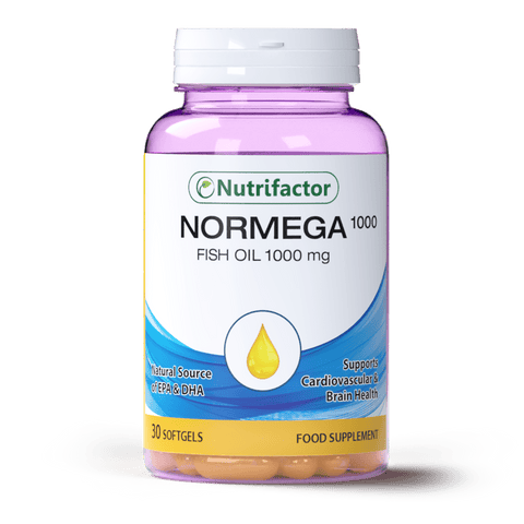 Normega 1000 - Omega-3 DHA & EPA Fish Oil Softgels for Heart, Vision & Joint Health