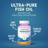 Normega 1000 - Omega-3 DHA & EPA Fish Oil Softgels for Heart, Vision & Joint Health