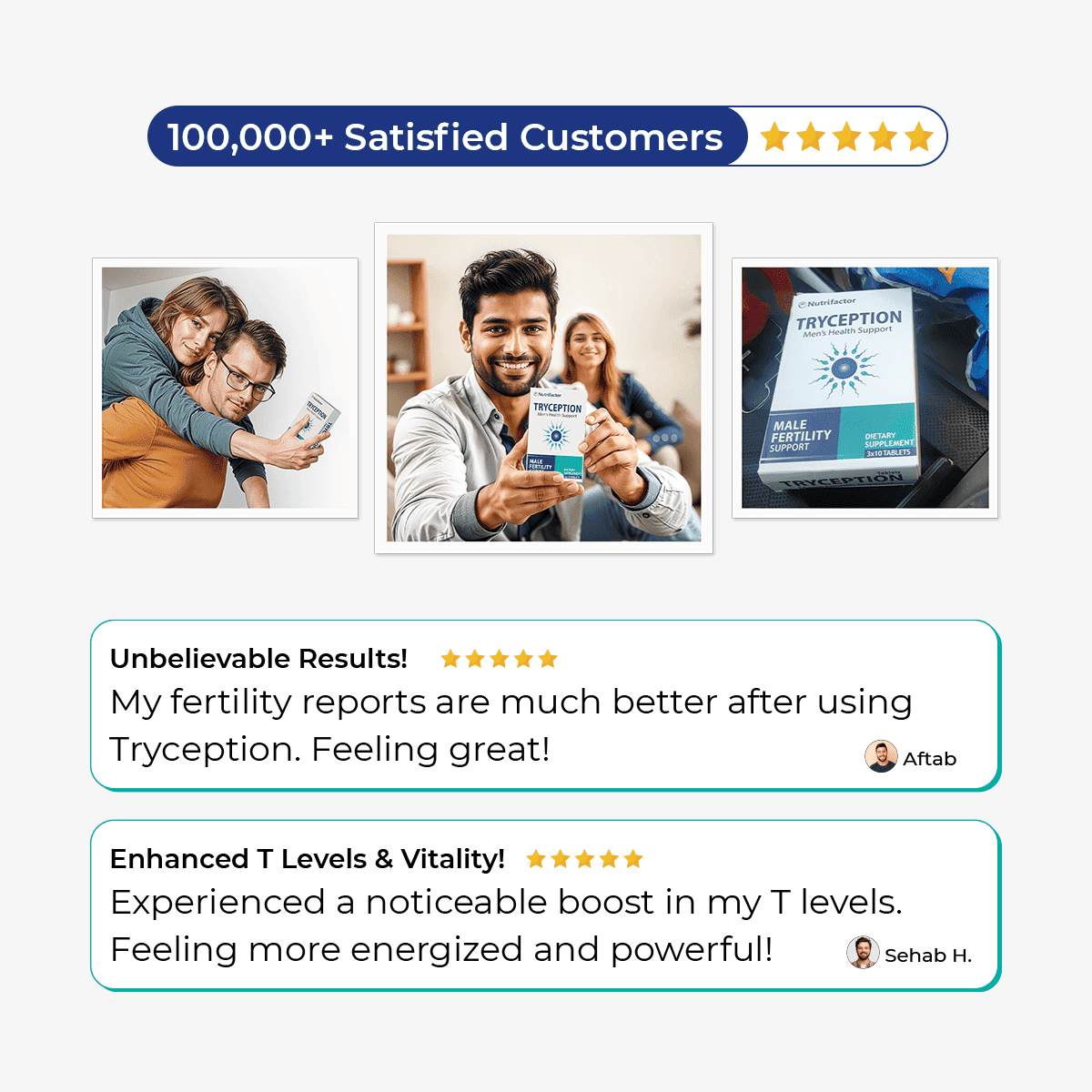 Tryception - Male Fertility Support for Sperm Health – Nutrifactor UAE