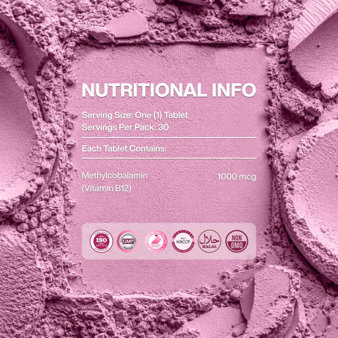Bfactor 12 - 1000mcg Methylcobalamin Vitamin B12