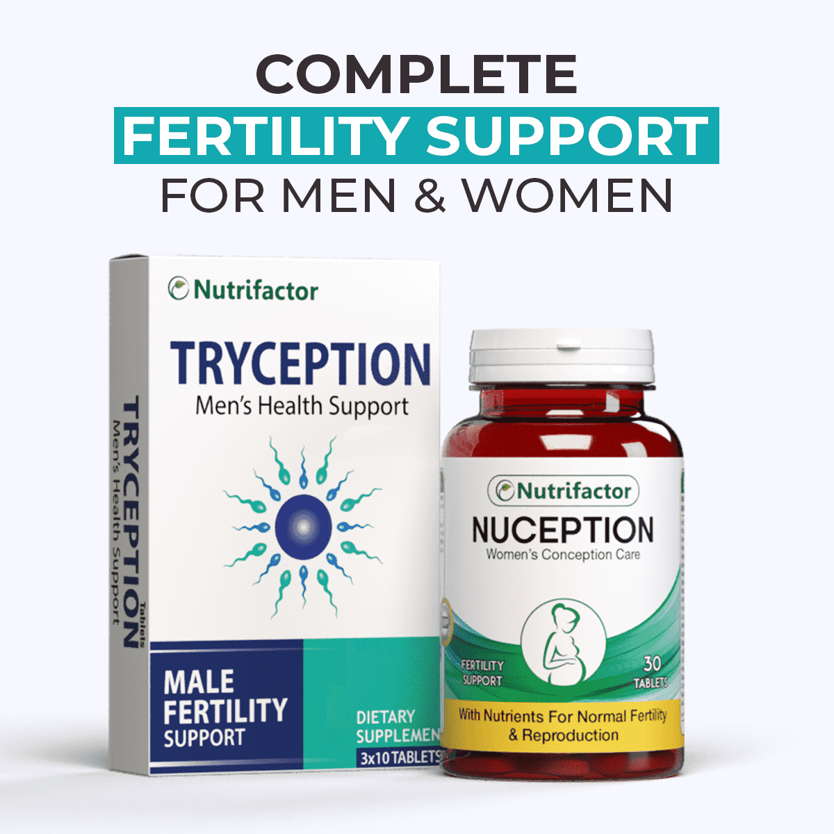 Tryception & Nuception - Male & Female Fertility Support | Nutrifactor UAE
