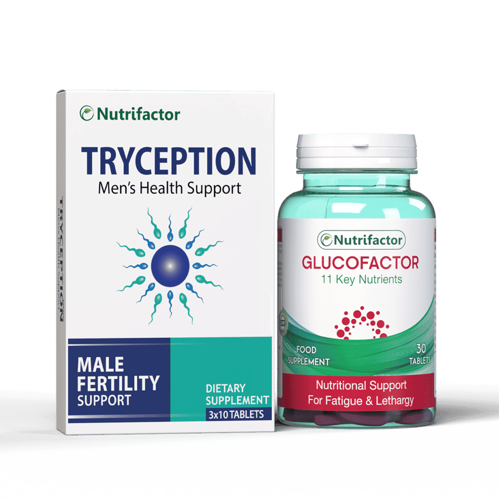 Tryception & Glucofactor - Male Fertility & Diabetes Support Bundle ...