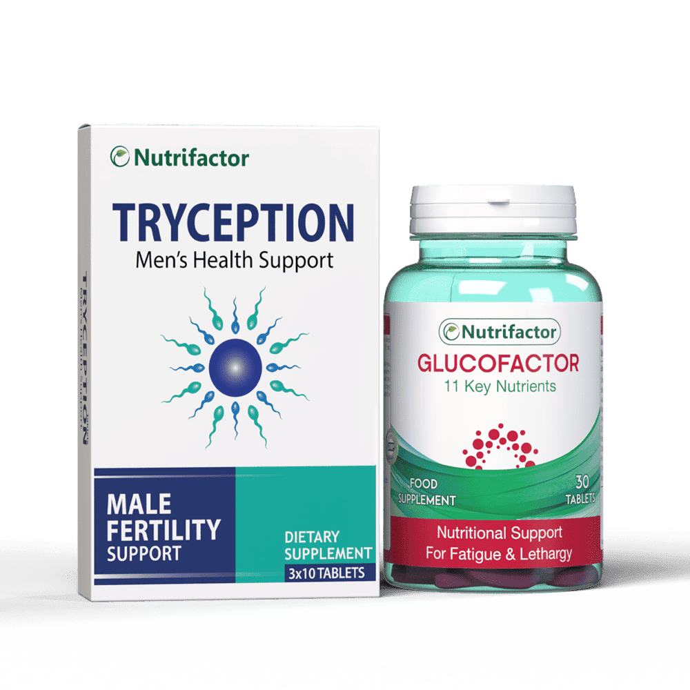 Tryception & Glucofactor - Male Fertility & Diabetes Support Bundle