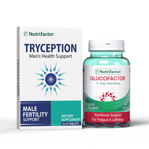 Tryception & Glucofactor - Male Fertility & Diabetes Support Bundle