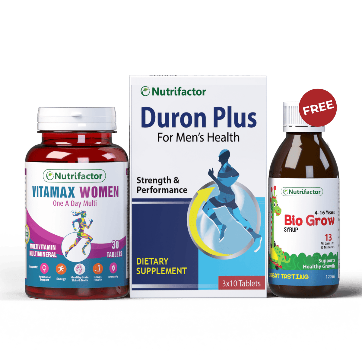 Family Pack (Vitamax Women & Duron + Free Bio Grow)